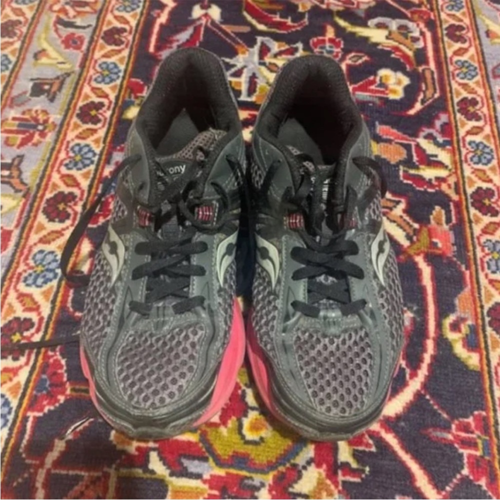 Saucony Pink & Gray Running Sneakers [Size 8]